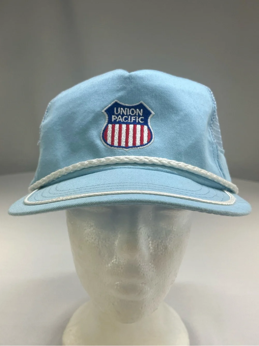 MBA Union Pacific Railroad  Vintage Mesh Snapback Trucker Hat Cap Made In USA